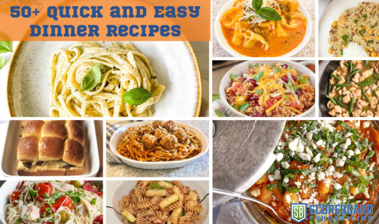 Quick and easy dinner recipes.