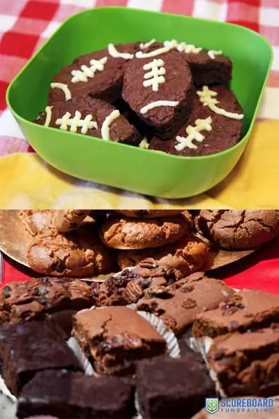 Football themed deserts.