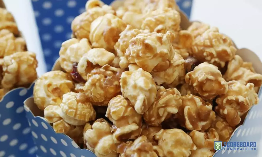 Caramel popcorn.