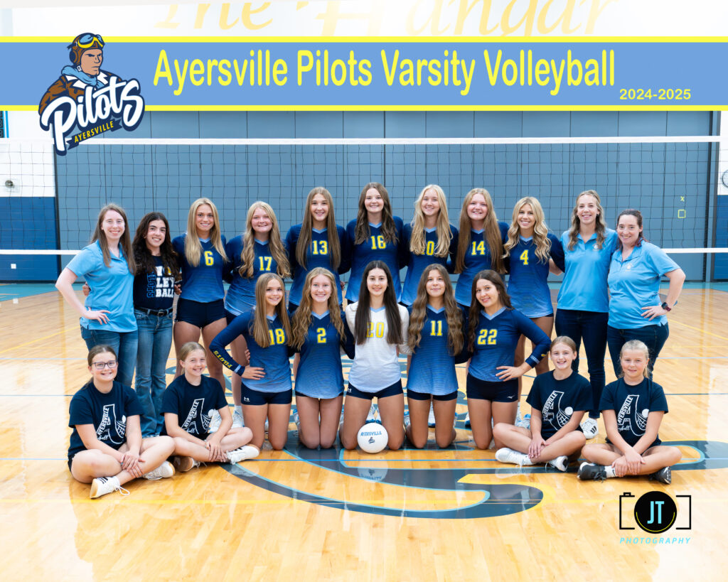 ayersville pilots varsity volleyball